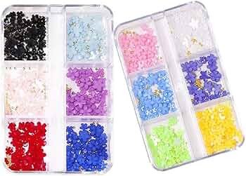 PERLE 3D Flower Nails Art Charms